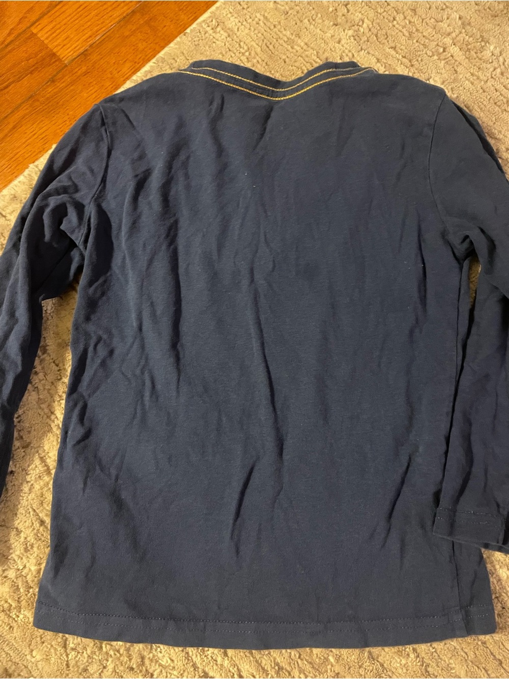 Appaman Navy Long-Sleeve Burger Stack Tee - Picture 5 of 5
